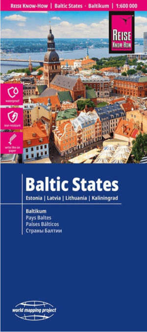 Landkaart Wegenkaart Baltische Staten - Reise Know-How