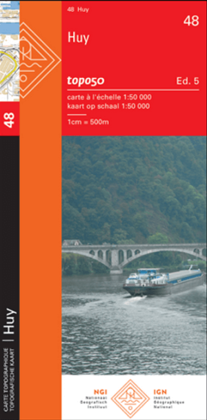 TOPO Wandelkaart 48 Huy Luik - NGI