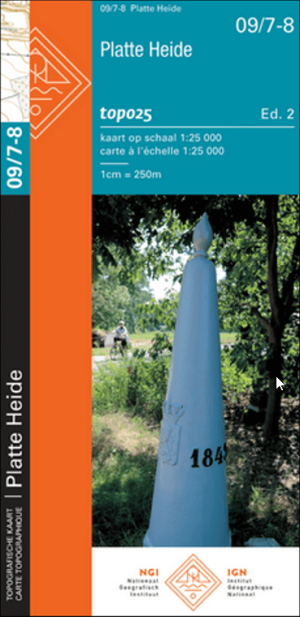 TOPO Wandelkaart 09/7-8 Achthoek (Platte heide) - NGI