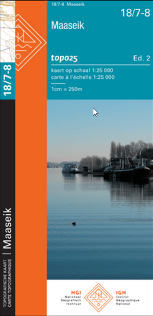 TOPO Wandelkaart 18/7-8 Maaseik - NGI