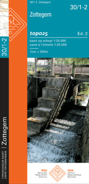 TOPO Wandelkaart 30/1-2 Zottegem - NGI