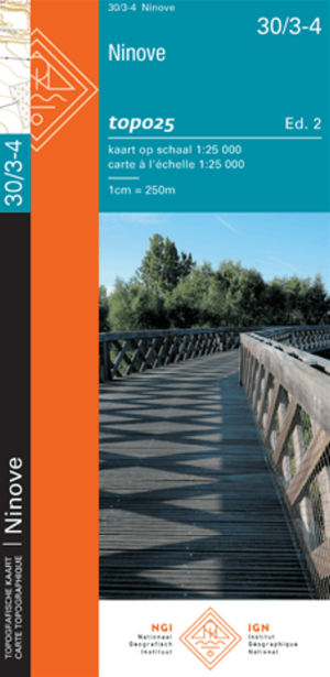 TOPO Wandelkaart 30/3-4 Ninove - NGI