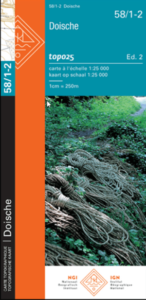 TOPO Wandelkaart 58/1-2 Doische - NGI