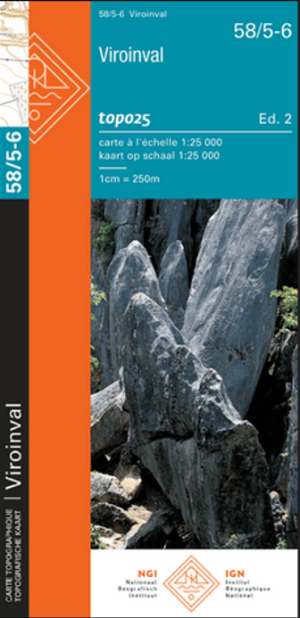 TOPO Wandelkaart 58/5-6 Viroinval - NGI