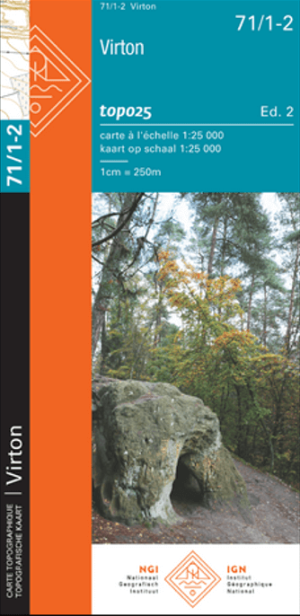 TOPO Wandelkaart 71/1-2 Virton - NGI