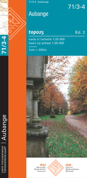TOPO Wandelkaart 71/3-4 Aubange - NGI