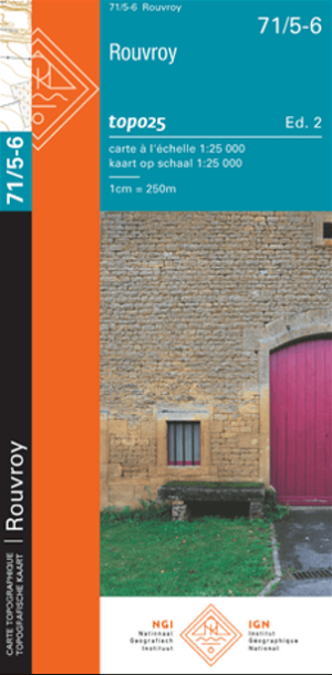 TOPO Wandelkaart 71/5-6 Rouvroy - NGI