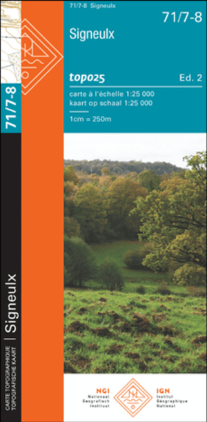 TOPO Wandelkaart 71/7-8 Signeulx - NGI