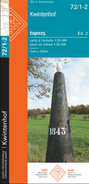 TOPO Wandelkaart 72/1-2 Kwintenhof (Land van Aarlen) - NGI