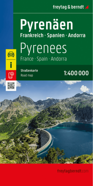 Landkaart Wegenkaart Pyreneeën - Freytag & Berndt
