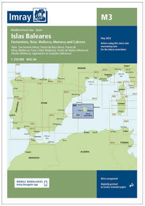 Passage kaart M003 Balearen - Imray (F&B)