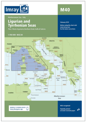Passage kaart M040 Ligurische Zee en Tyrreense Zee- Imray (F&B)
