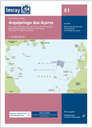 Passage kaart E001 Archipel van de Azoren - Imray (F&B)