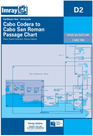 Passage kaart D002 Cabo Codera to Cabo San Roman - Imray (F&B)