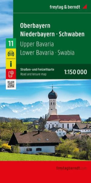 Landkaart Wegenkaart Oberbayern, Niederbayern - Freytag & Berndt