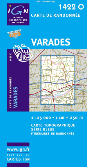 Wandelkaart 1422 0 Varades Pays-de-la-Loire - IGN