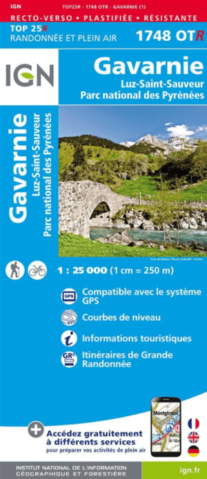 Wandelkaart 1748 OT(R) Gavarnie & Luz-St-Sauveur - IGN