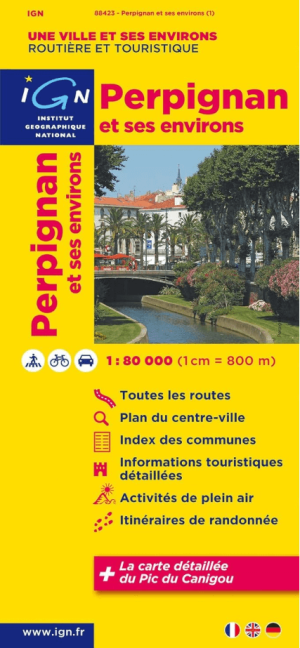 Stadskaart & Plattegrond 88423 Perpignan & omgeving - IGN