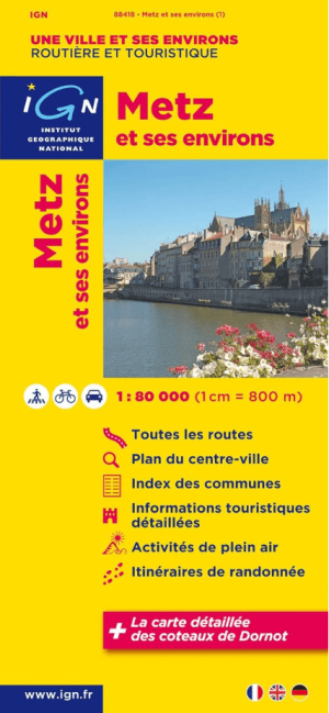 Stadskaart & Plattegrond 88418 Metz & omgeving - IGN