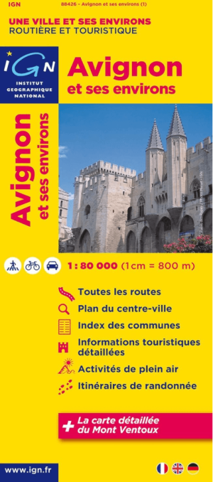 Stadskaart & Plattegrond 88426 Avignon & omgeving - IGN