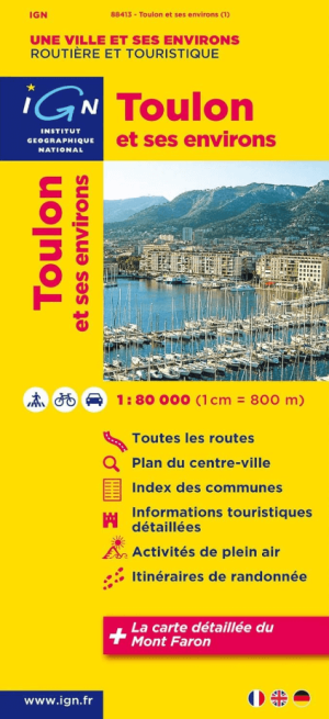 Stadskaart & Plattegrond 88413 Toulon & omgeving - IGN