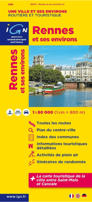 Stadskaart & Plattegrond 88410 Rennes & omgeving - IGN