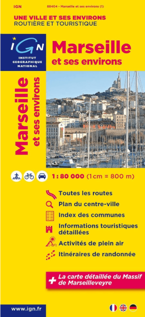 Stadskaart & Plattegrond 88404 Marseille & omgeving - IGN