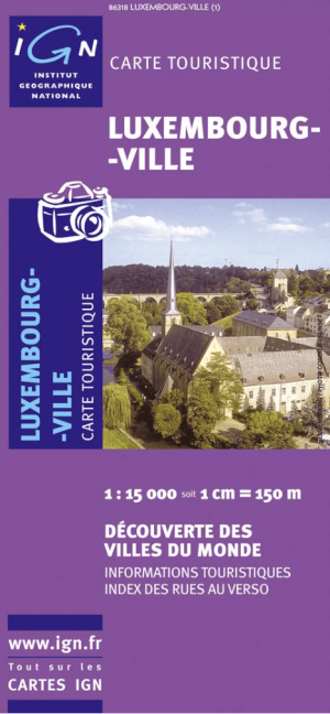 Landkaart Wegenkaart 86318 Luxemburg stad - IGN