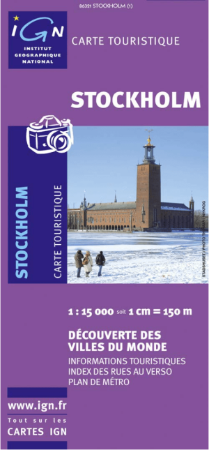 Landkaart Wegenkaart 86321 Stockholm Zweden Sweden - IGN