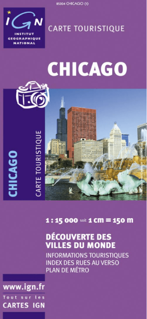 Landkaart Wegenkaart 85304 Chicago Illinois USA - IGN