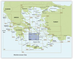 Passagekaart G33 Zuidelijke Cycladen (westelijk deel) - Imray