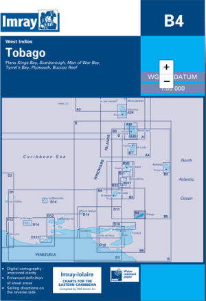 Passage kaart B4 Tobago, kleine Antillen Caraïben - Imray (F&B)