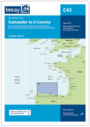 Passage kaart C43 Santander Cantabrië > A Coruña Galicië Spanje