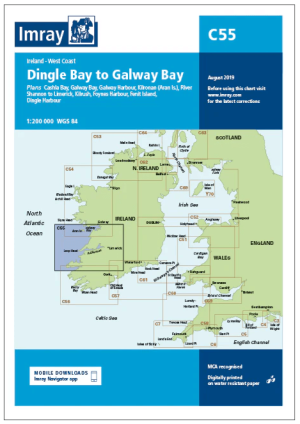 Passagekaart C55 Dingle Bay > Galway Bay Zuidkust Ierland - Imray