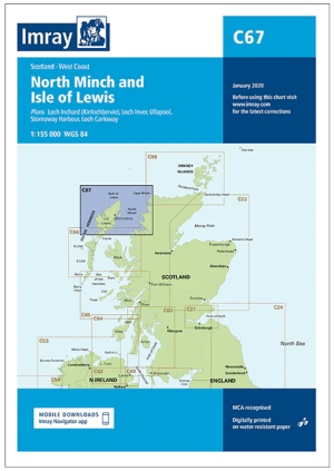 Passage kaart C67 North Minch en Lewis eiland, Outer Hybrids