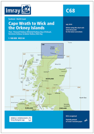 Passage kaart C068 Cape Wrath tot Wick en de Orkney-eilanden