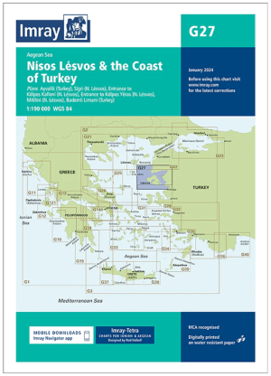 Passage kaart G27 Nísos Lésvos, Turkse kust - Imray (F&B)