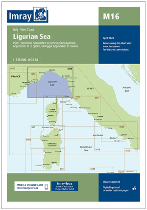 Passage kaart M016 Ligurische Zee - Imray (F&B)