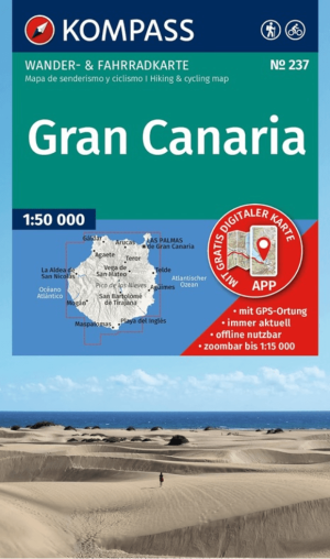 Wandelkaart 237 Gran Canaria Canartische eilanden - Kompass