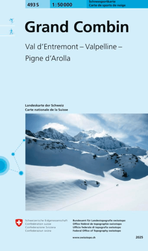 Skikaart 493 S Grand Combin Ski - Swisstopo