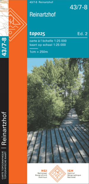TOPO Wandelkaart 43/7-8 Reinartzhof - NGI