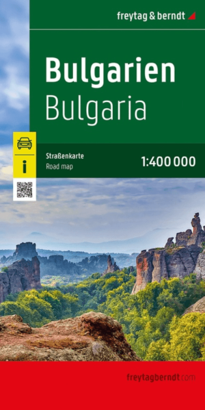 Landkaart Wegenkaart Bulgarije Balkan Zuid-Europa - F&B