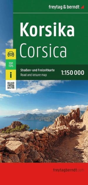 Landkaart Wegenkaart Corsica T10 - Freytag & Berndt