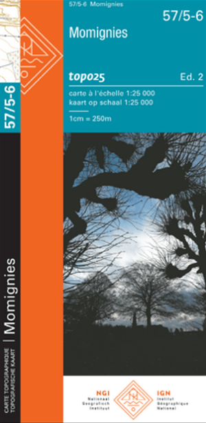 TOPO Wandelkaart 57/5-6 Momignies - NGI