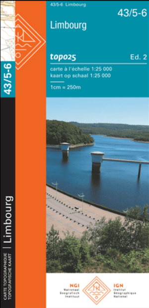 TOPO Wandelkaart 43/5-6 Limbourg (Eupen deel 2) - NGI