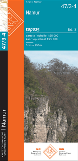 TOPO Wandelkaart 47/3-4 Namen Namur - NGI