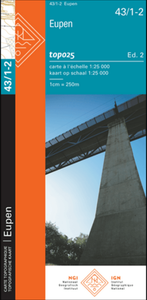 TOPO Wandelkaart 43/1-2 Eupen - NGI