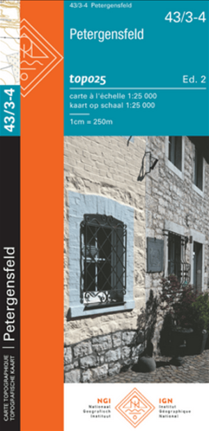 TOPO Wandelkaart 43/3-4 Petergensfeld - NGI