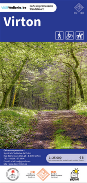Wandelkaart Virton Prov. Luxemburg - NGI