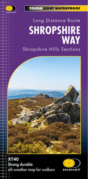 Wandelkaart XT40 The Shropshire Way - Harvey Maps